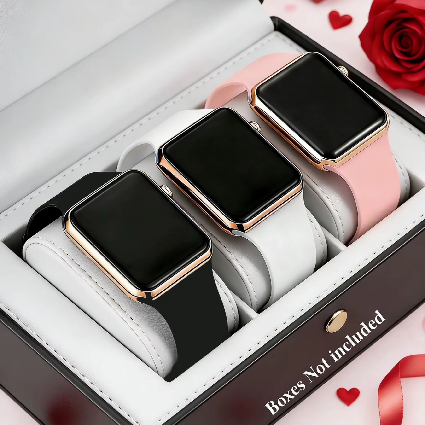 Smartwatch Watches Gift For Girls - 3-Piece Set of Cute and Stylish