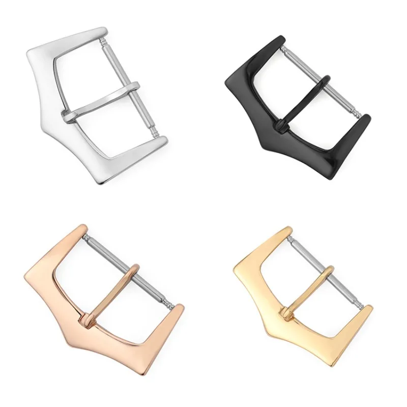 Replacement Watch Bracelet - 18/20/22mm Stainless Steel Strap Buckle Silver