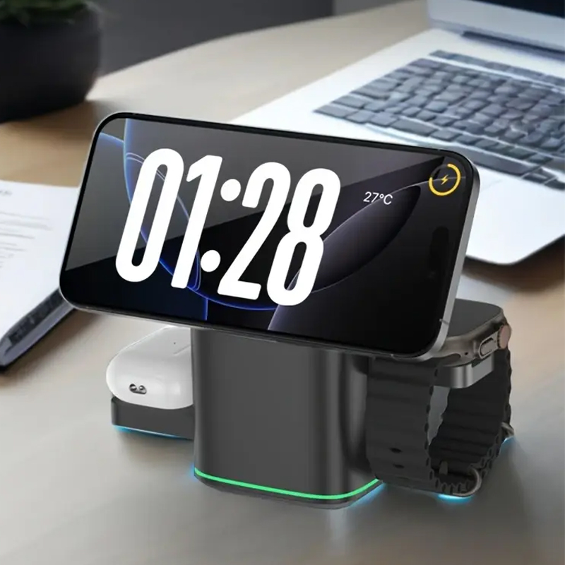 Smartwatch Watches Compatible With Iphone - 3 in 1 Wireless Charging Station