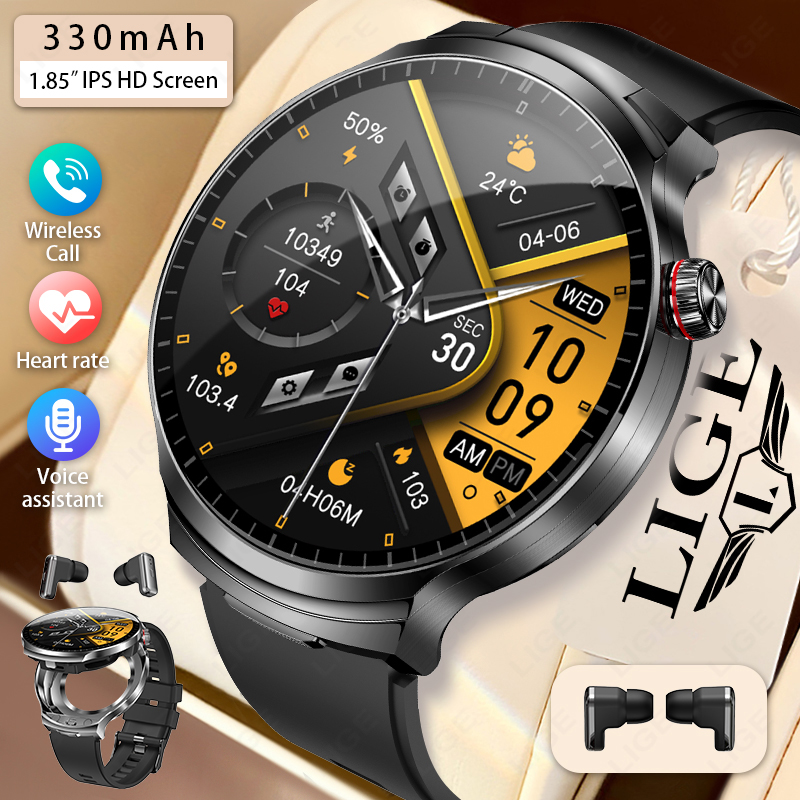 Smartwatch Noise Watches For Men - LIGE 2026 New TWS 2 in