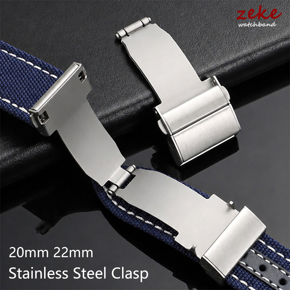 Replacement Watch Bracelet - Stainless Steel Watch Band Buckle Silver