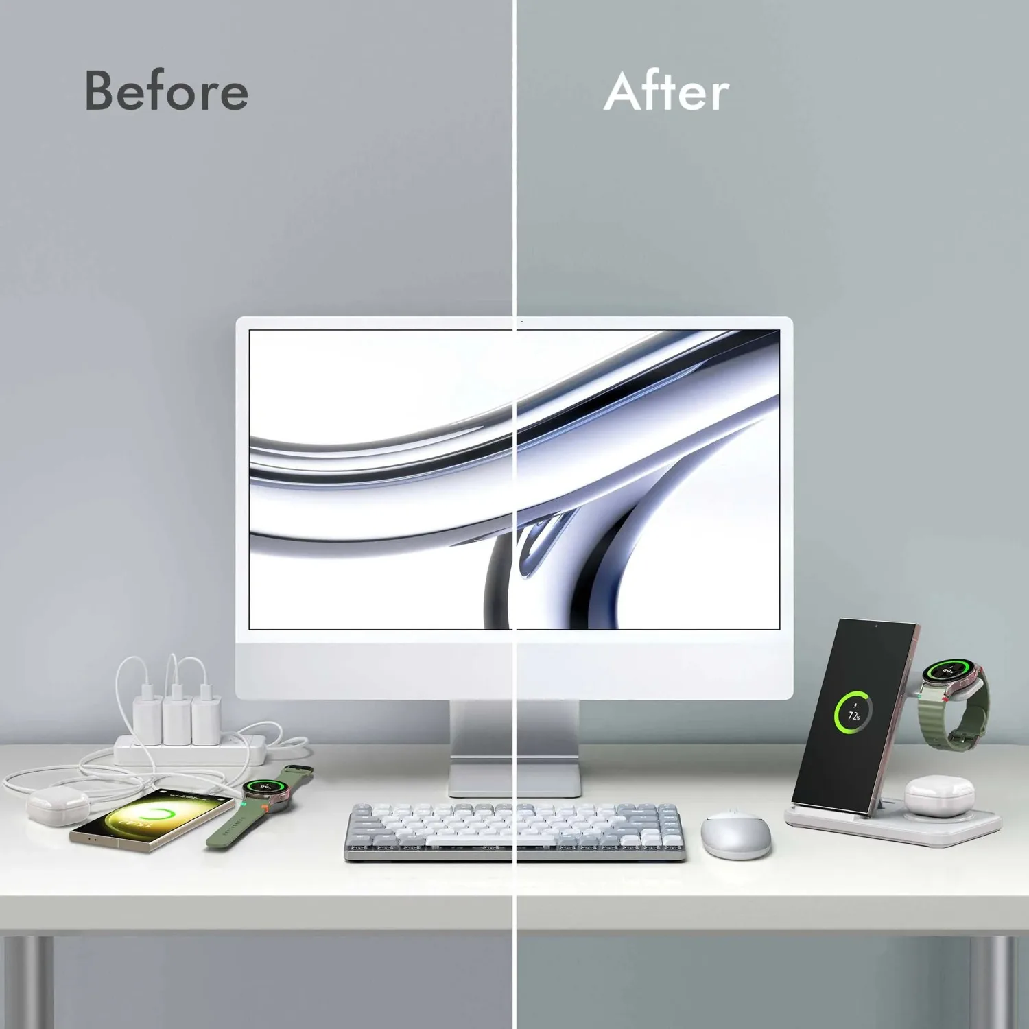 Desktop 3-in-1 Wireless Charge - огляд і ціна Smartwatch Watches Compatible With Iphone