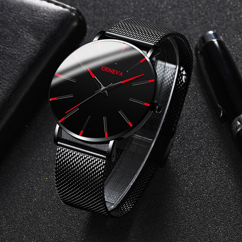 Fashionable men's ultra-thin w - огляд і ціна Mesh Stainless Strap