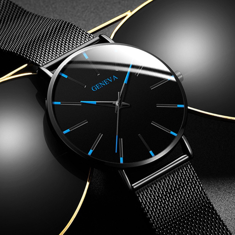 Fashionable men's ultra-thin w - огляд і ціна Mesh Stainless Strap