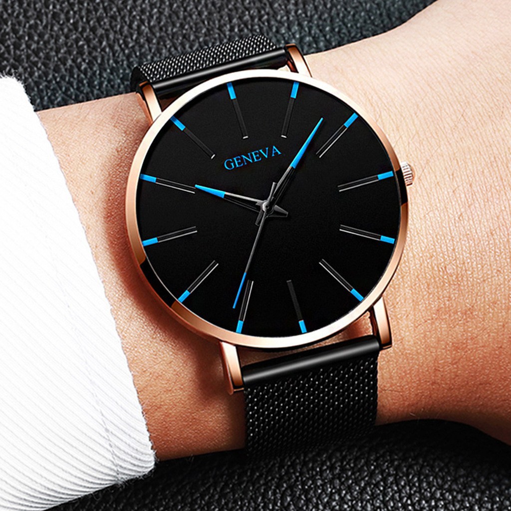 Fashionable men's ultra-thin w - огляд і ціна Mesh Stainless Strap