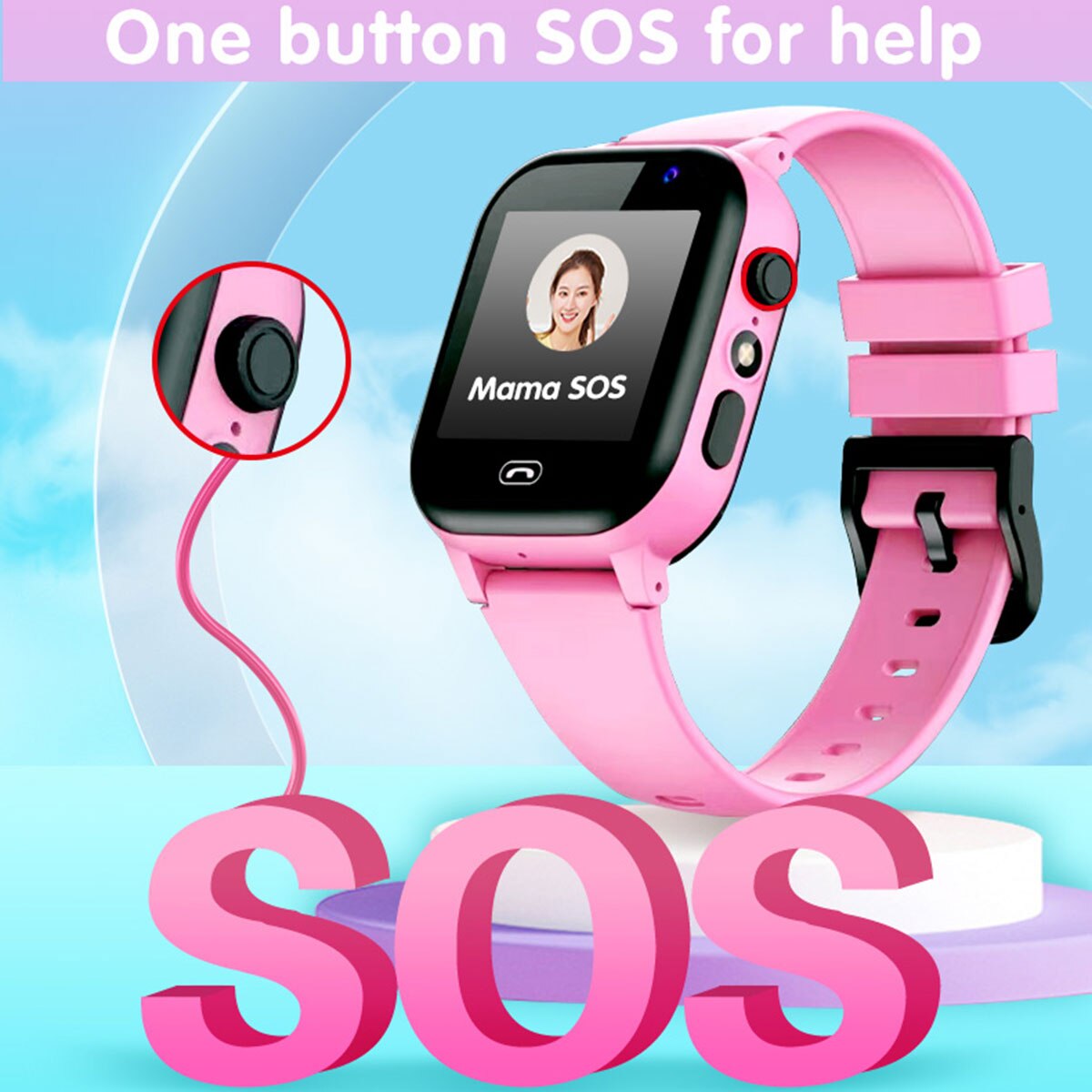 Kids Smart Watch SOS Call Outd - огляд і ціна Smartwatch Watches Gift For Girls