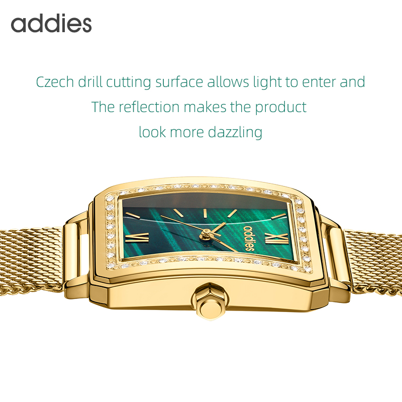 ADDIES Fashion Quartz Woman Wr - огляд і ціна Mesh Stainless Strap