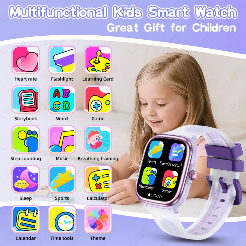 LIGE Kids Smart Watch 1.83inch - огляд і ціна Smartwatch Watches Gift For Girls