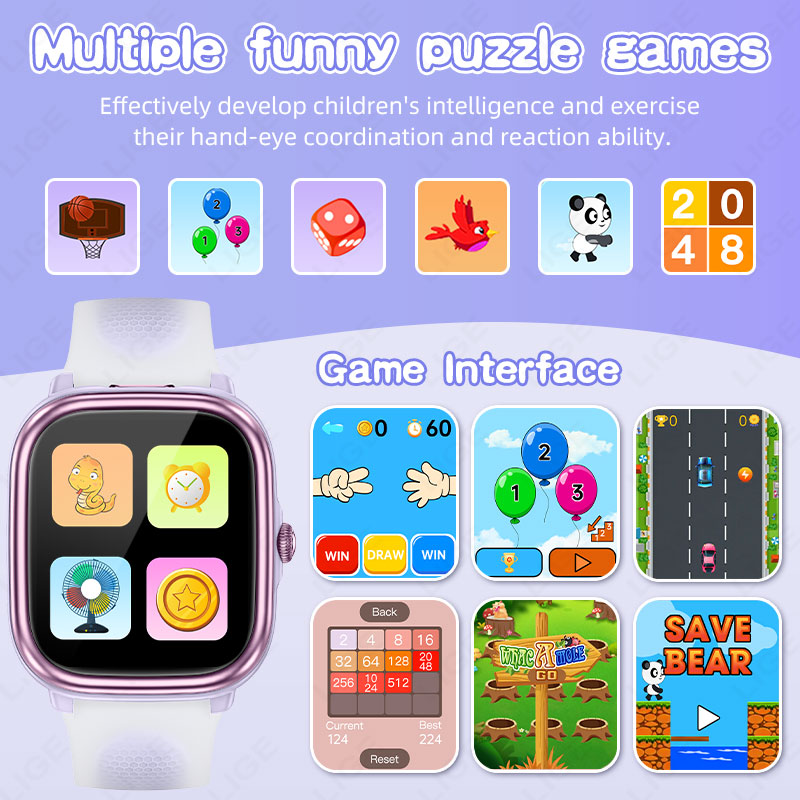 LIGE Kids Smart Watch 1.83inch - огляд і ціна Smartwatch Watches Gift For Girls
