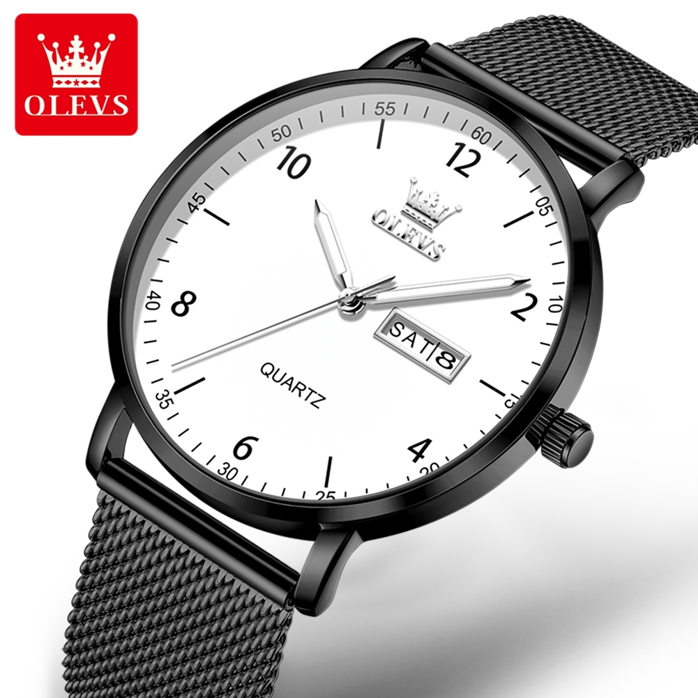 OLEVS Original Quartz Watches  - огляд і ціна Mesh Stainless Strap