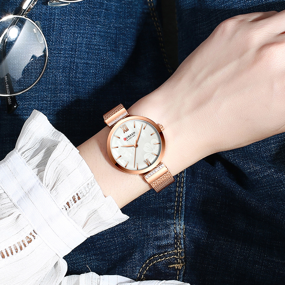 CURREN 9067 Minimalist Quartz  - огляд і ціна Mesh Stainless Strap