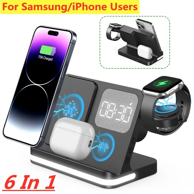 Wireless Charger Stand For iPh - огляд і ціна Smartwatch Watches Compatible With Iphone