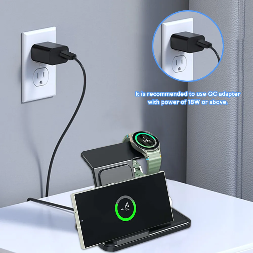 3 IN 1 Wireless Charger Statio - огляд і ціна Smartwatch Watches Compatible With Iphone