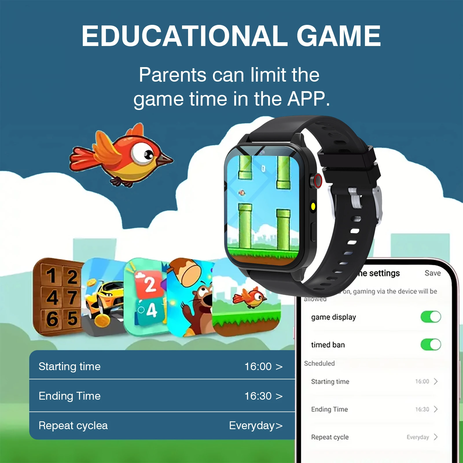 Kids′s Smart Watch 18 Games Ca - огляд і ціна Smartwatch Watches Gift For Girls