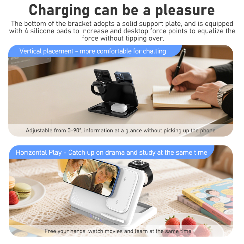 4 in 1 Dual Phone Wireless Cha - огляд і ціна Smartwatch Watches Compatible With Iphone