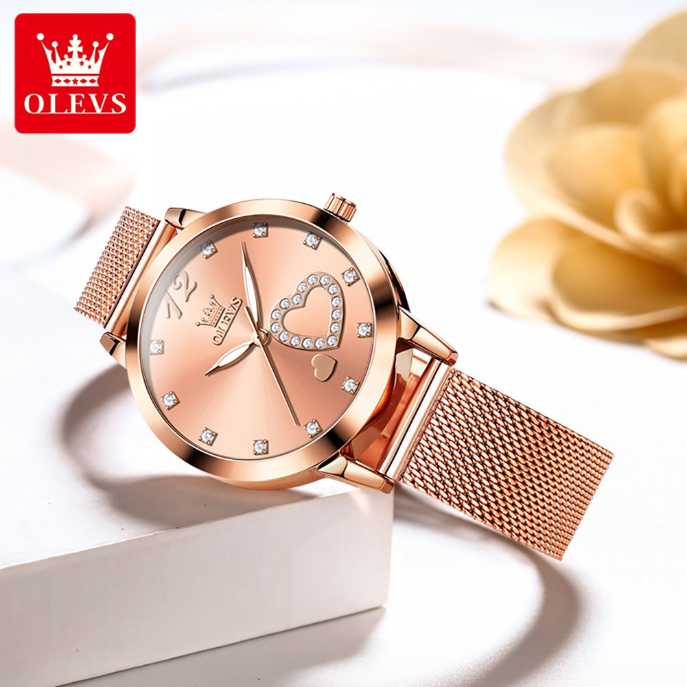 OLEVS 5189 Quartz Watch for Wo - огляд і ціна Mesh Stainless Strap