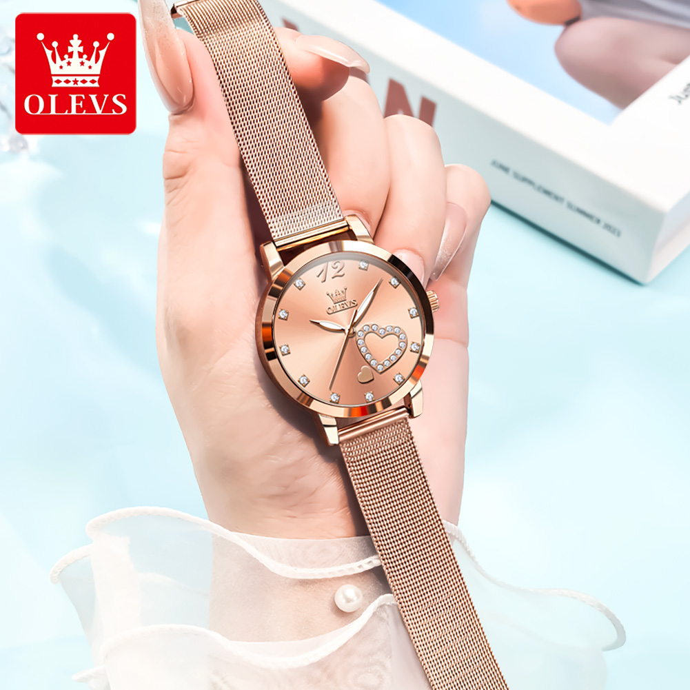 OLEVS 5189 Quartz Watch for Wo - огляд і ціна Mesh Stainless Strap