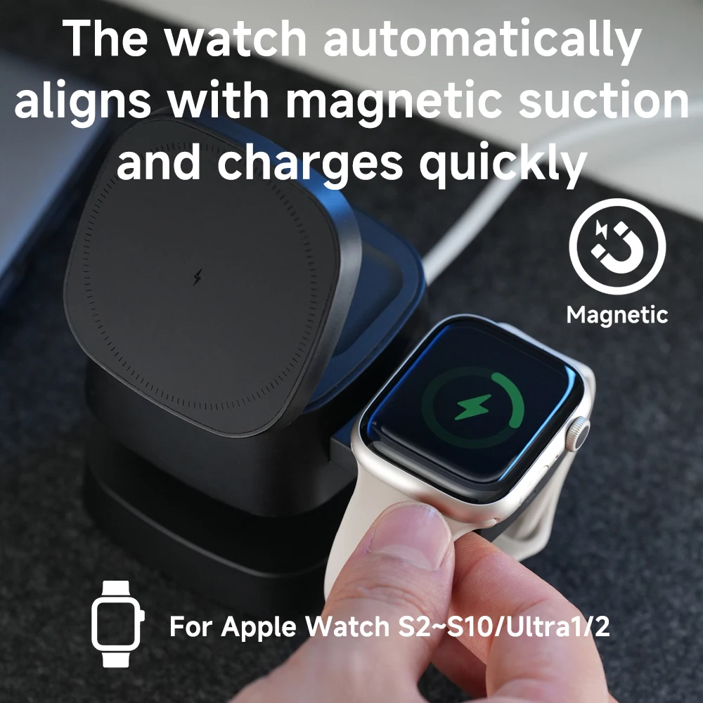 Magnetic 3 in 1 Wireless Charg - огляд і ціна Smartwatch Watches Compatible With Iphone