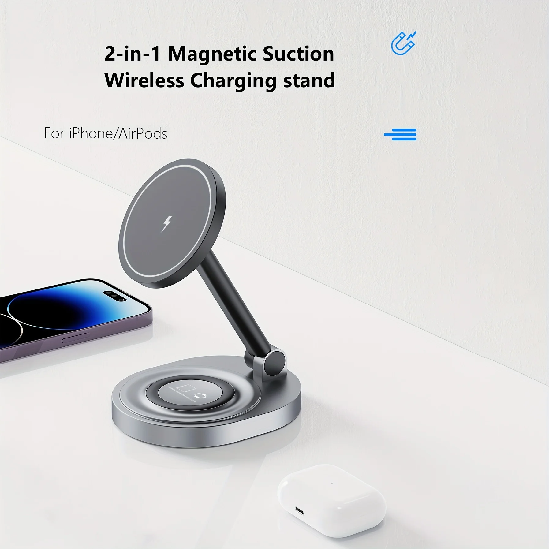 2 In 1 Magnetic Wireless Charg - огляд і ціна Smartwatch Watches Compatible With Iphone