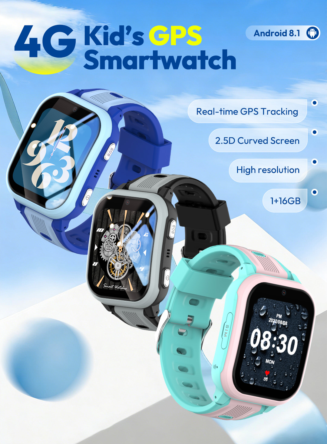 KT41 Smart Watch - 4G Phone Ch - огляд і ціна Smartwatch Watches Gift For Girls