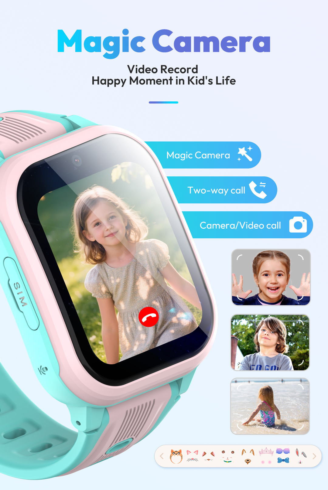 KT41 Smart Watch - 4G Phone Ch - огляд і ціна Smartwatch Watches Gift For Girls