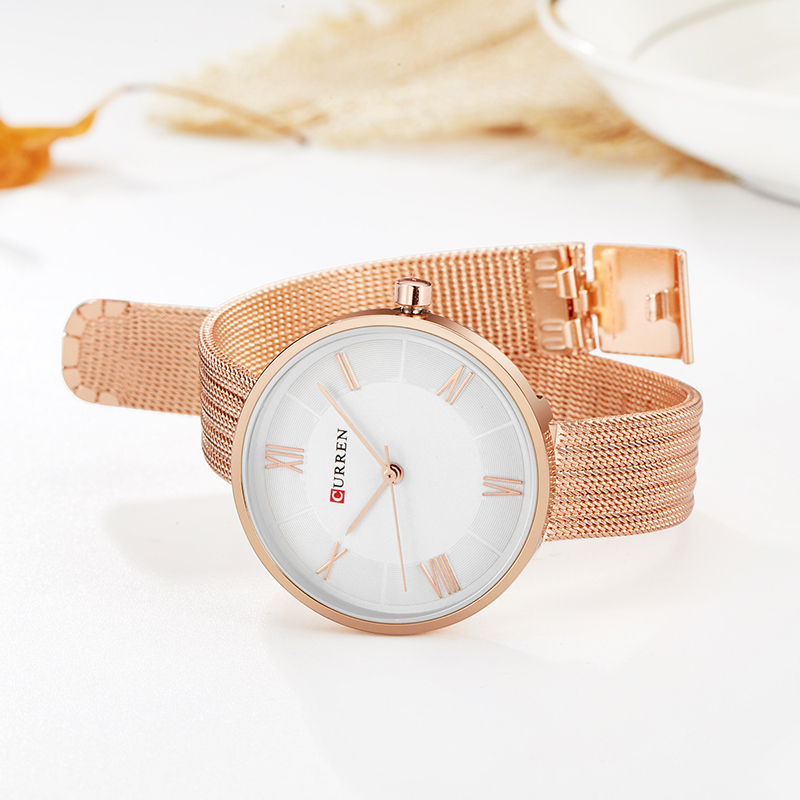 CURREN 9020 Small Dial Quartz  - огляд і ціна Mesh Stainless Strap