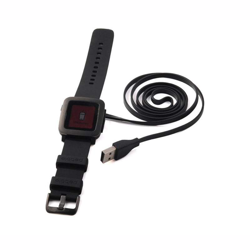 Black USB Charger Charging Cab - огляд і ціна Smartwatch Pebble Watches