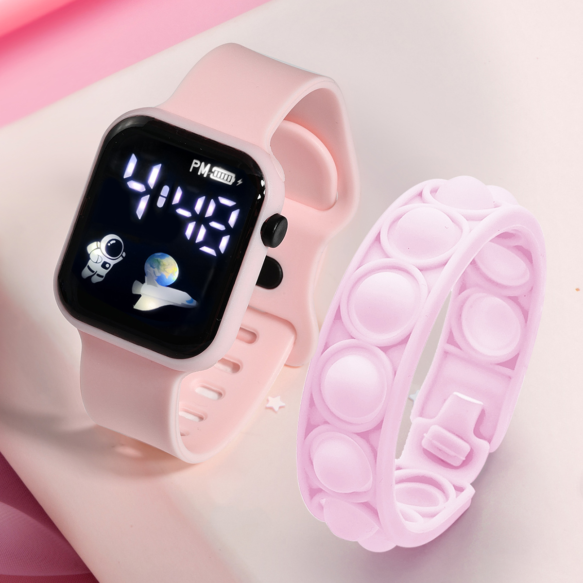 2PCS Children's Smart Watch Br - огляд і ціна Smartwatch Watches Gift For Girls